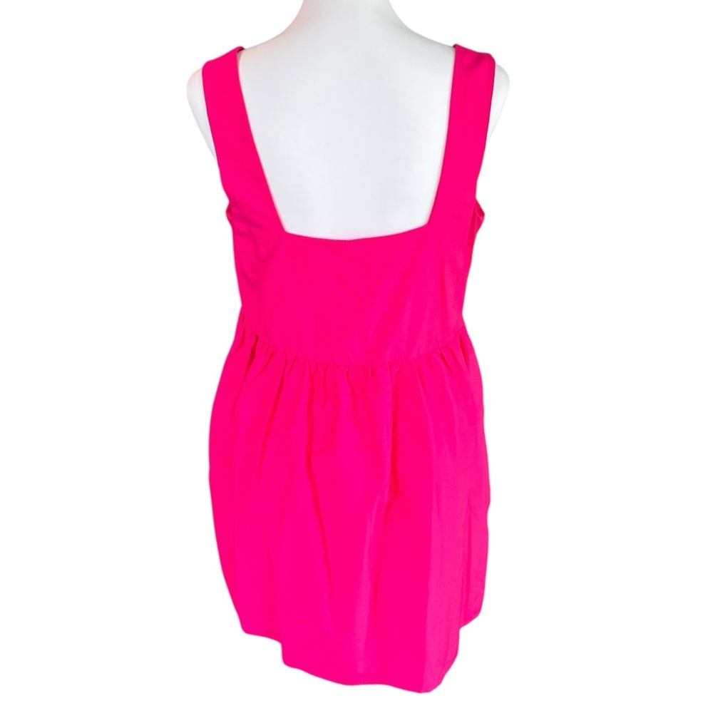NWT ANTHROPOLOGIE/Daily Practice Vibrant Pink Sleeveless Babydoll Dress SZ XS - Picture 4 of 8